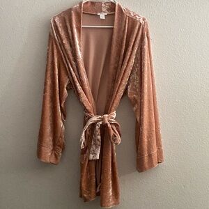 Velvet robe
